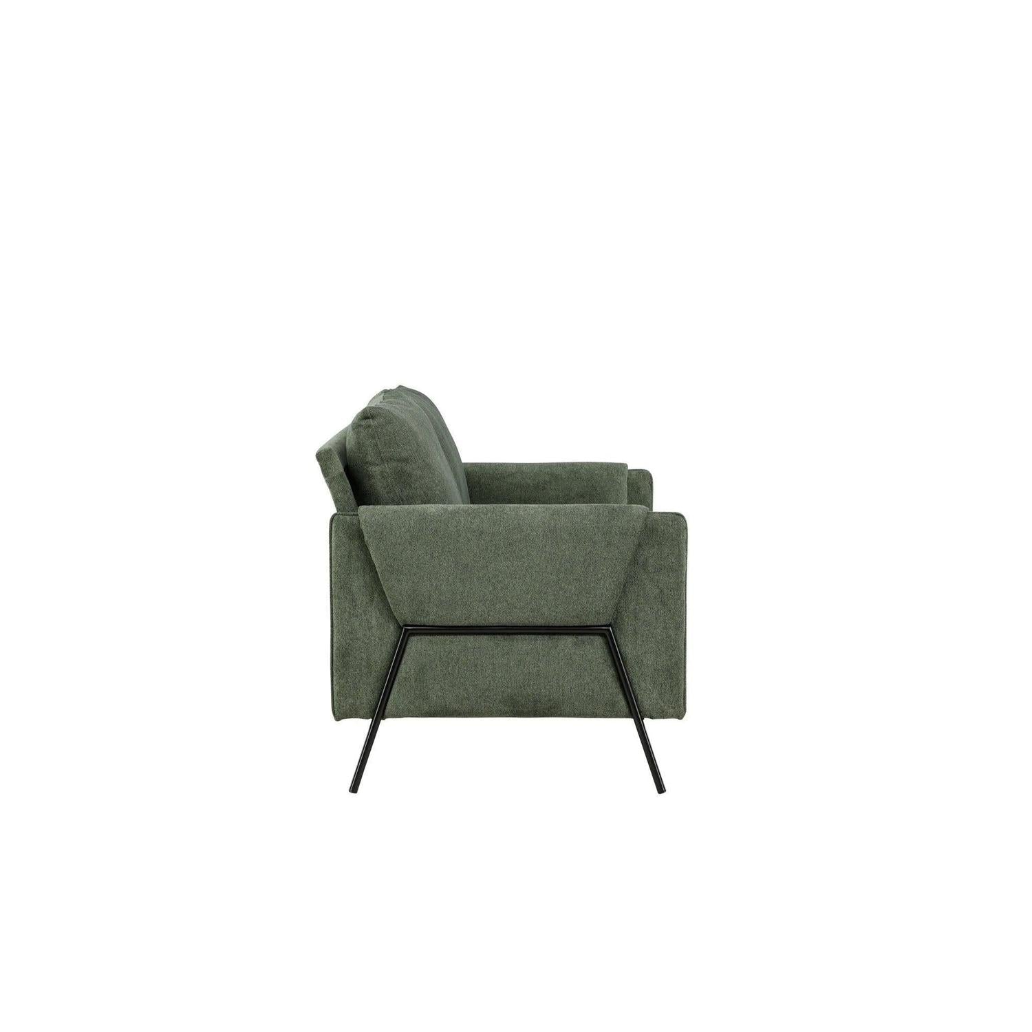 2-Sitzer Sofa Indigo - Grün-2-Sitzer Sofas-Venture Home-le canapé