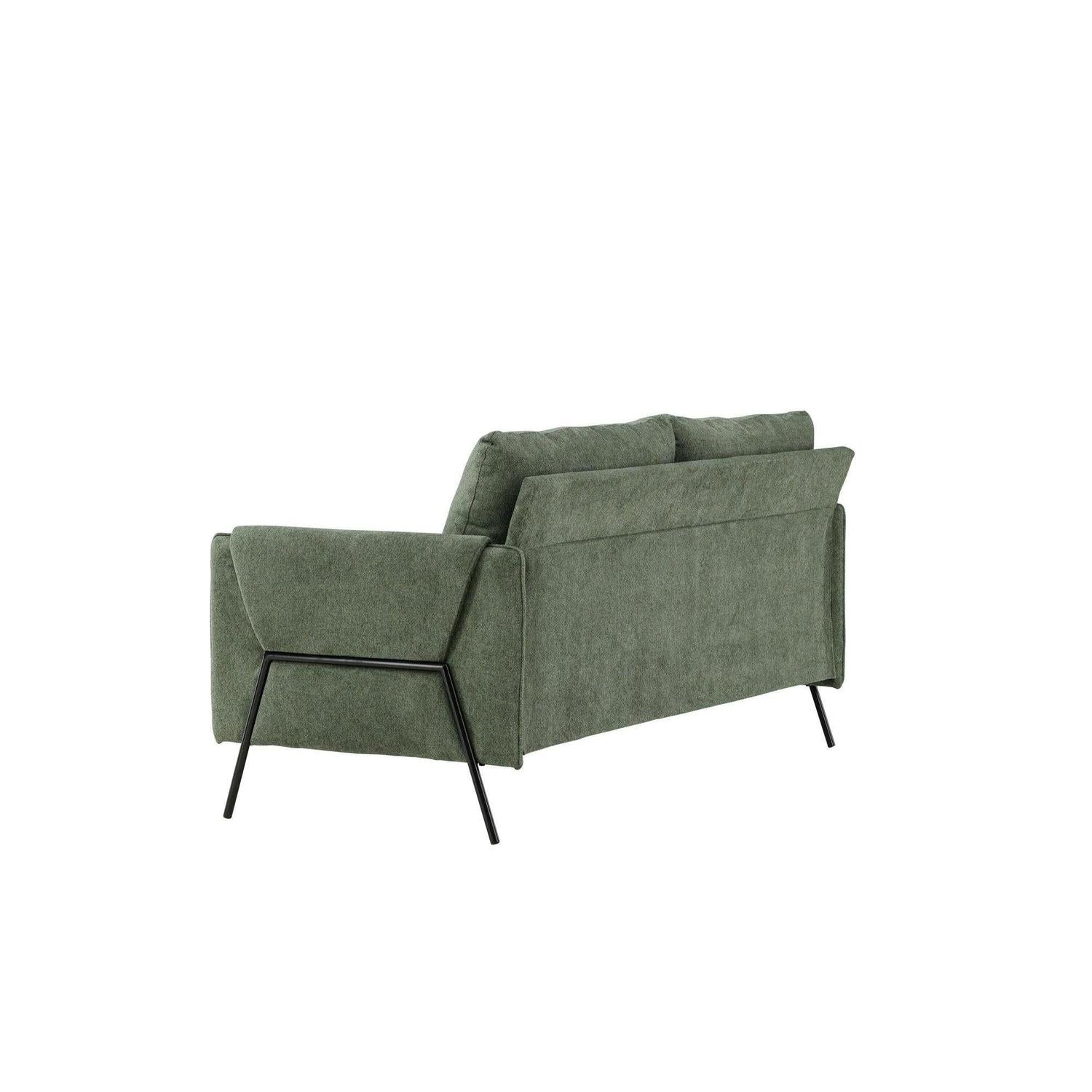 2-Sitzer Sofa Indigo - Grün-2-Sitzer Sofas-Venture Home-le canapé