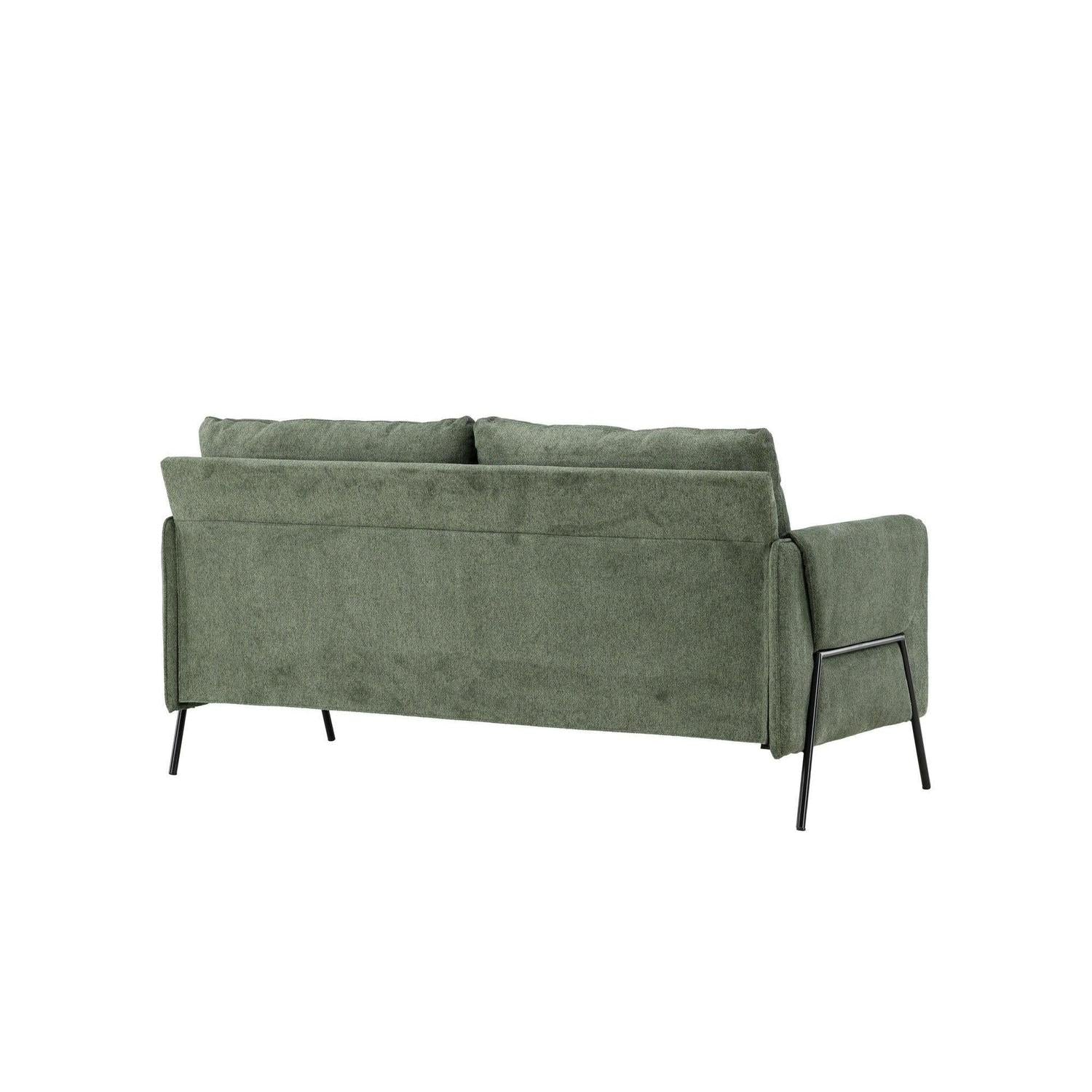 2-Sitzer Sofa Indigo - Grün-2-Sitzer Sofas-Venture Home-le canapé