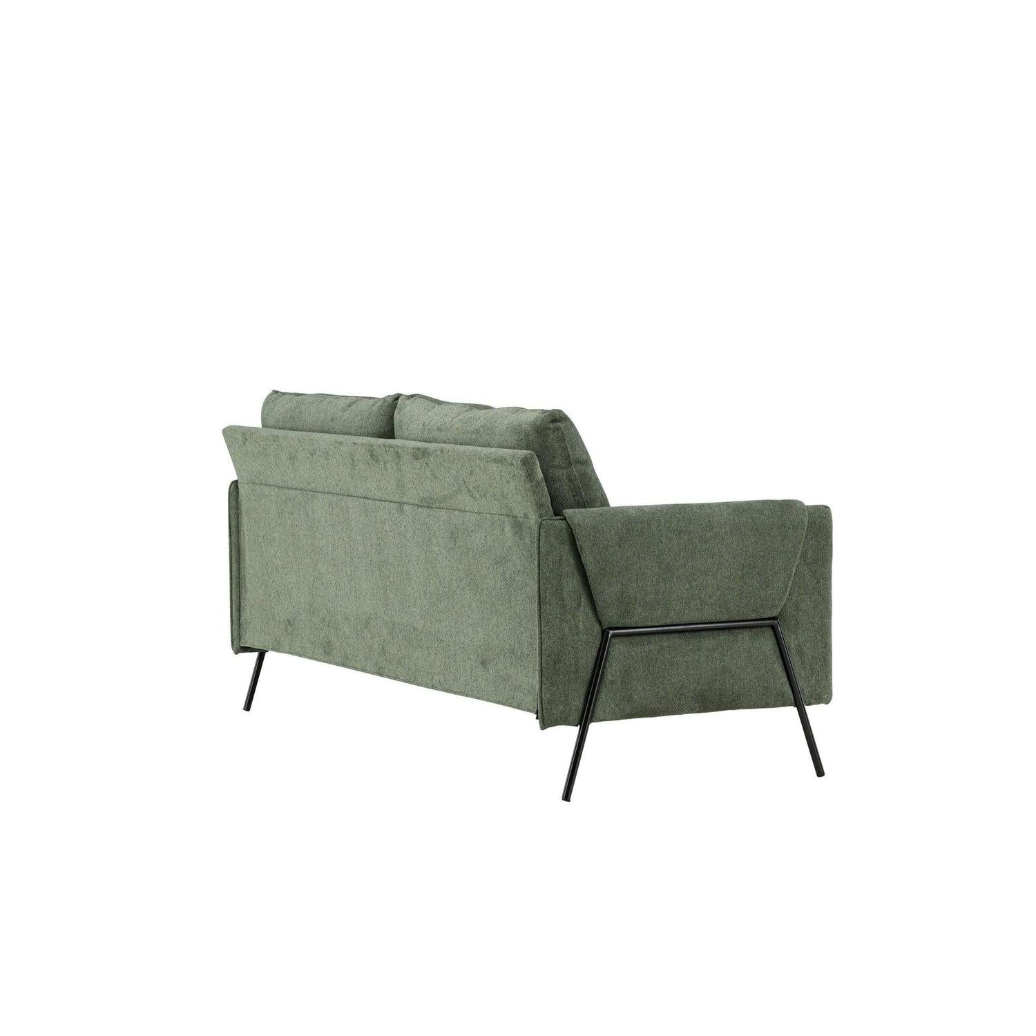 2-Sitzer Sofa Indigo - Grün-2-Sitzer Sofas-Venture Home-le canapé
