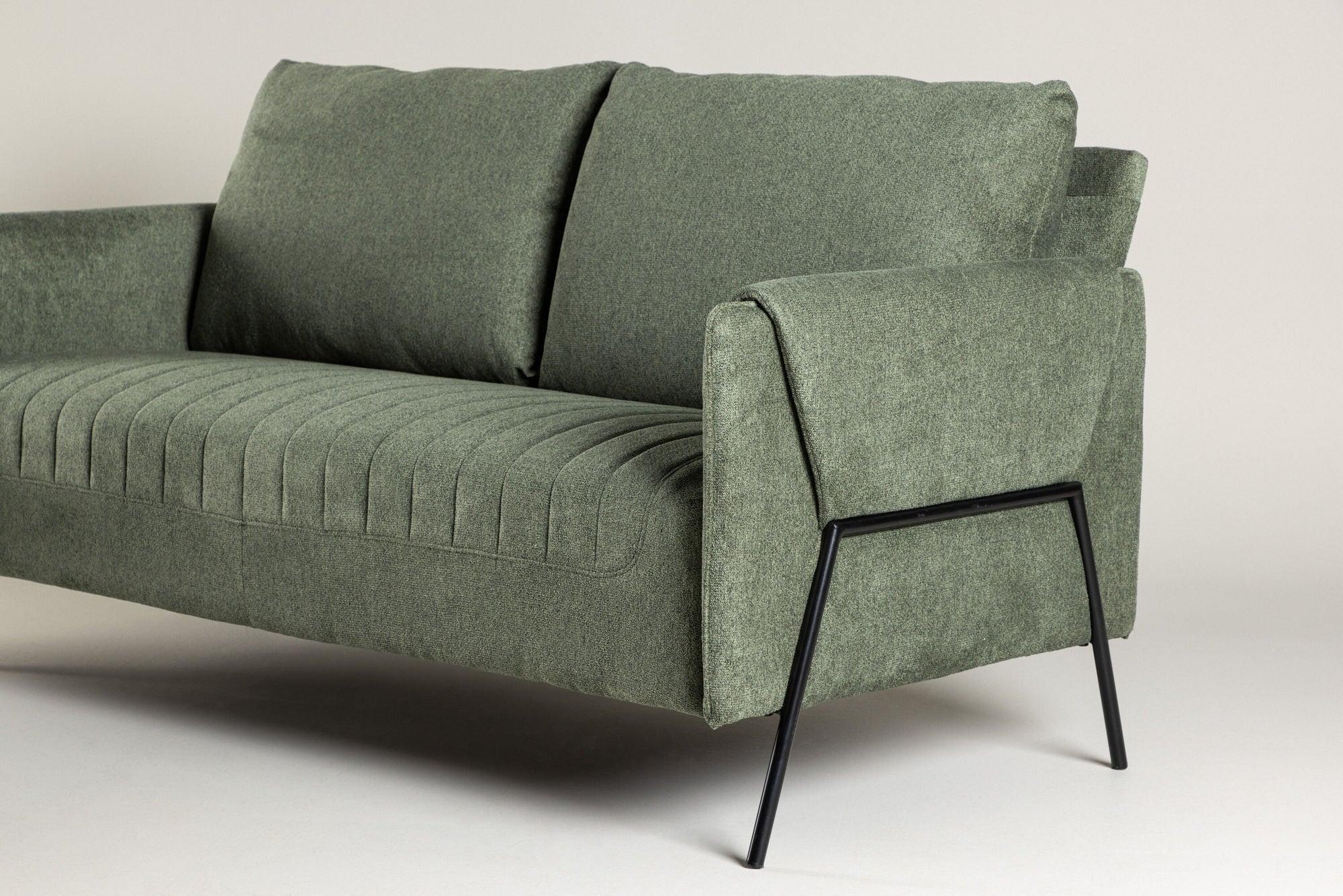 2-Sitzer Sofa Indigo - Grün-2-Sitzer Sofas-Venture Home-le canapé