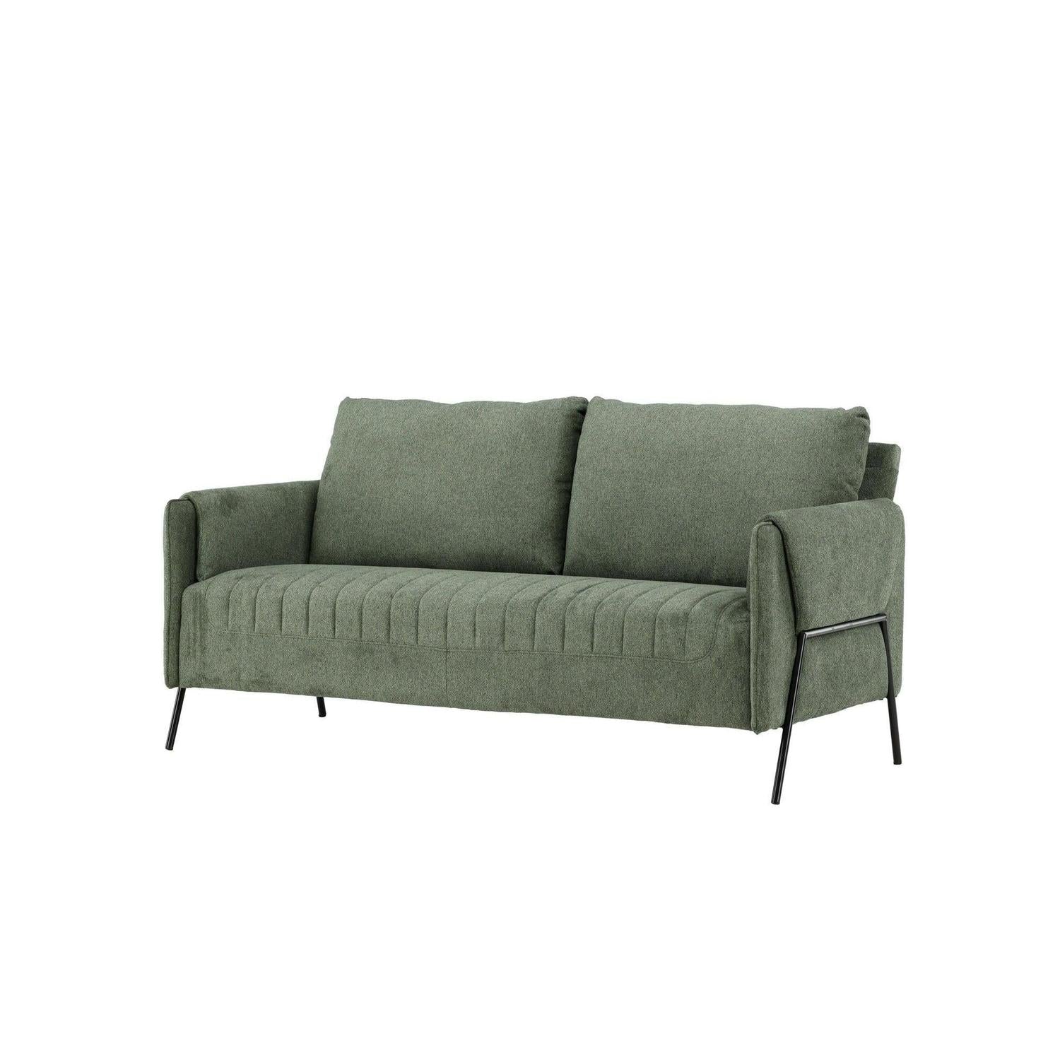 2-Sitzer Sofa Indigo - Grün-2-Sitzer Sofas-Venture Home-le canapé