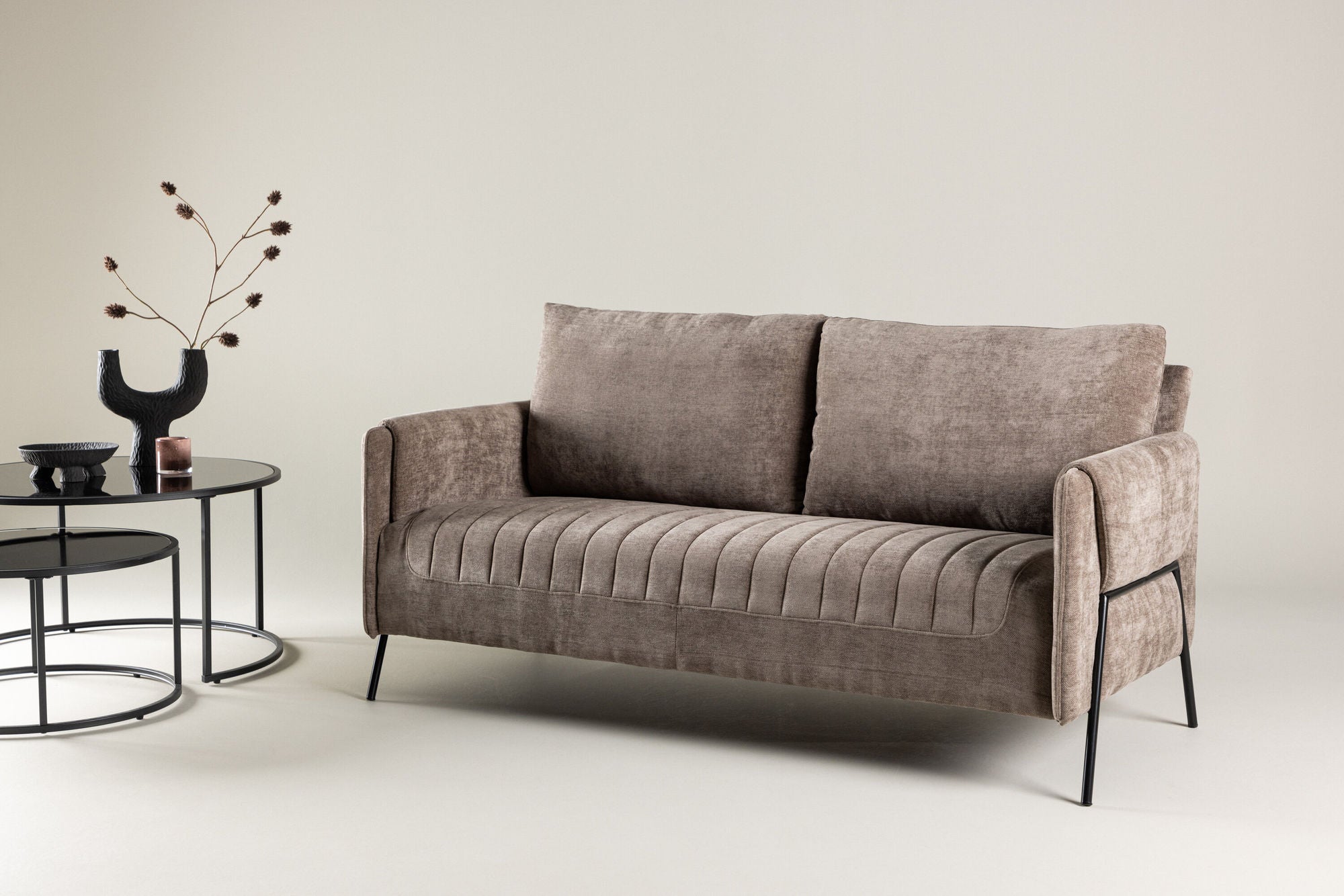 2-Sitzer Sofa Indigo - Hellbraun-2-Sitzer Sofa-Venture Home-le canapé