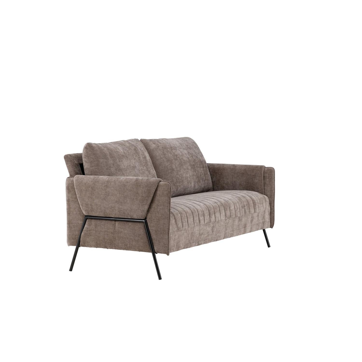 2-Sitzer Sofa Indigo - Hellbraun-2-Sitzer Sofas-Venture Home-le canapé