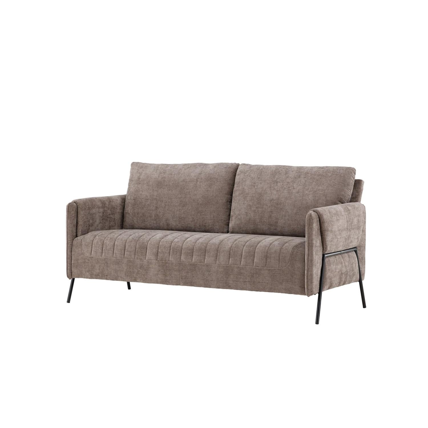 2-Sitzer Sofa Indigo - Hellbraun-2-Sitzer Sofas-Venture Home-le canapé