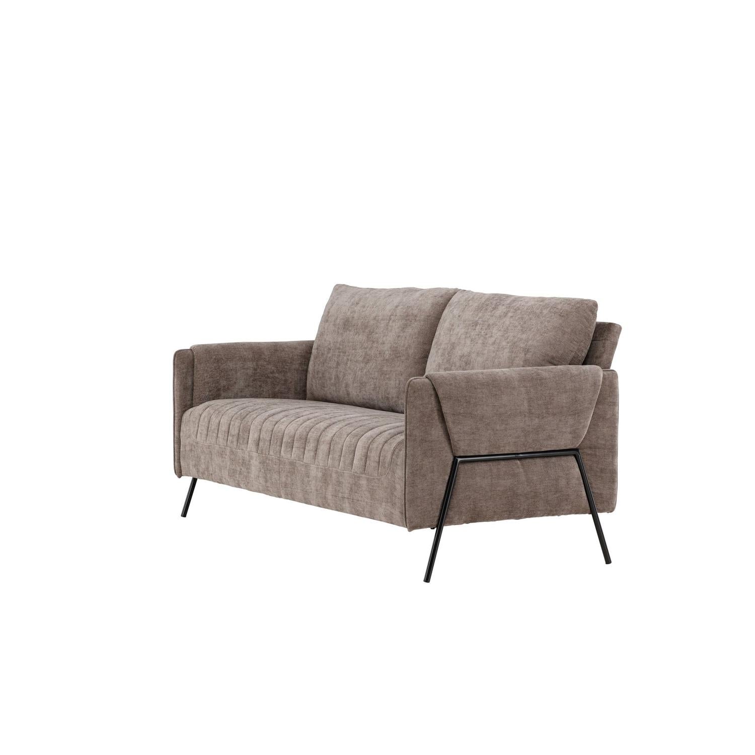 2-Sitzer Sofa Indigo - Hellbraun-2-Sitzer Sofas-Venture Home-le canapé