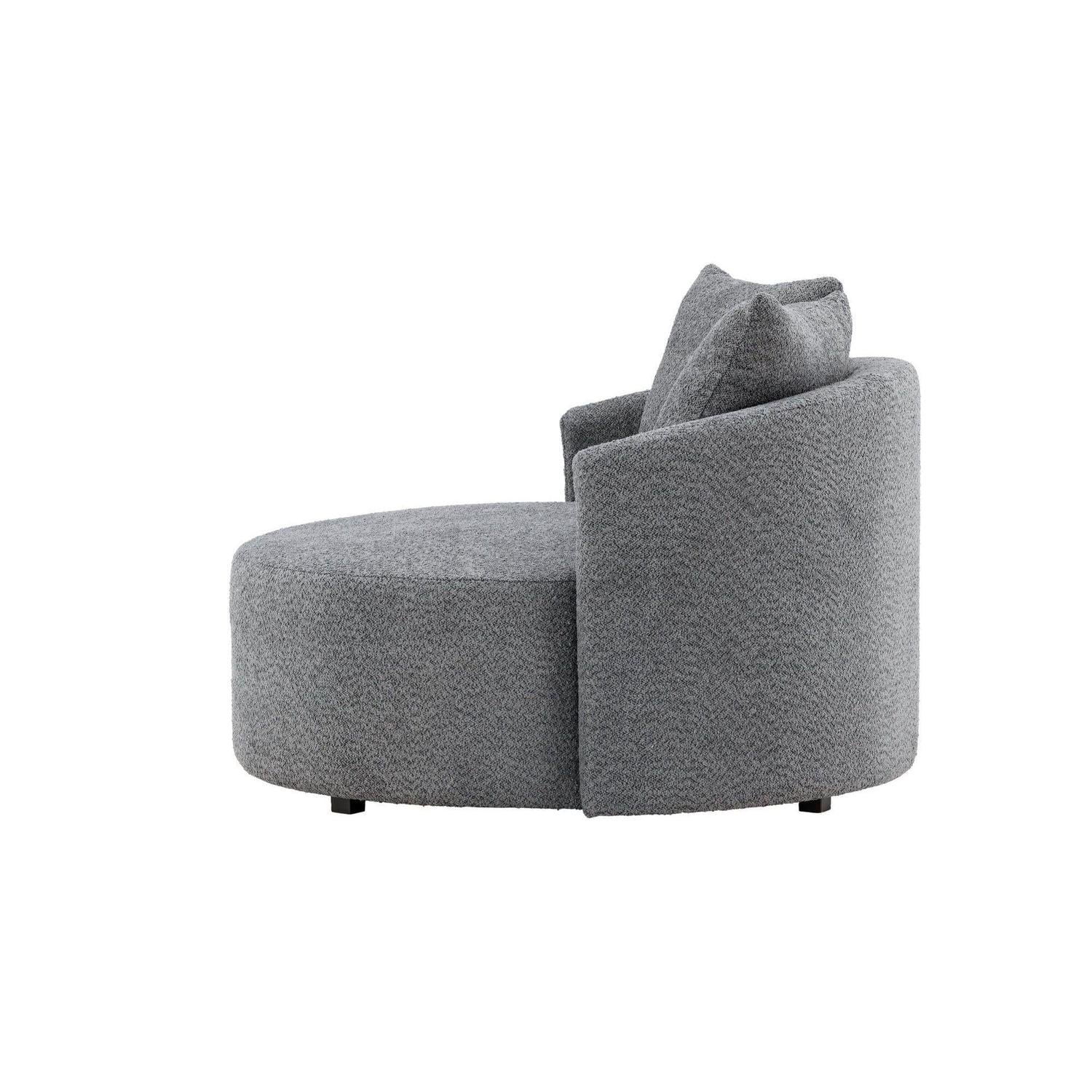 2-Sitzer Sofa Kelso 120cm aus Fleece - Grau-2-Sitzer Sofas-Venture Home-le canapé