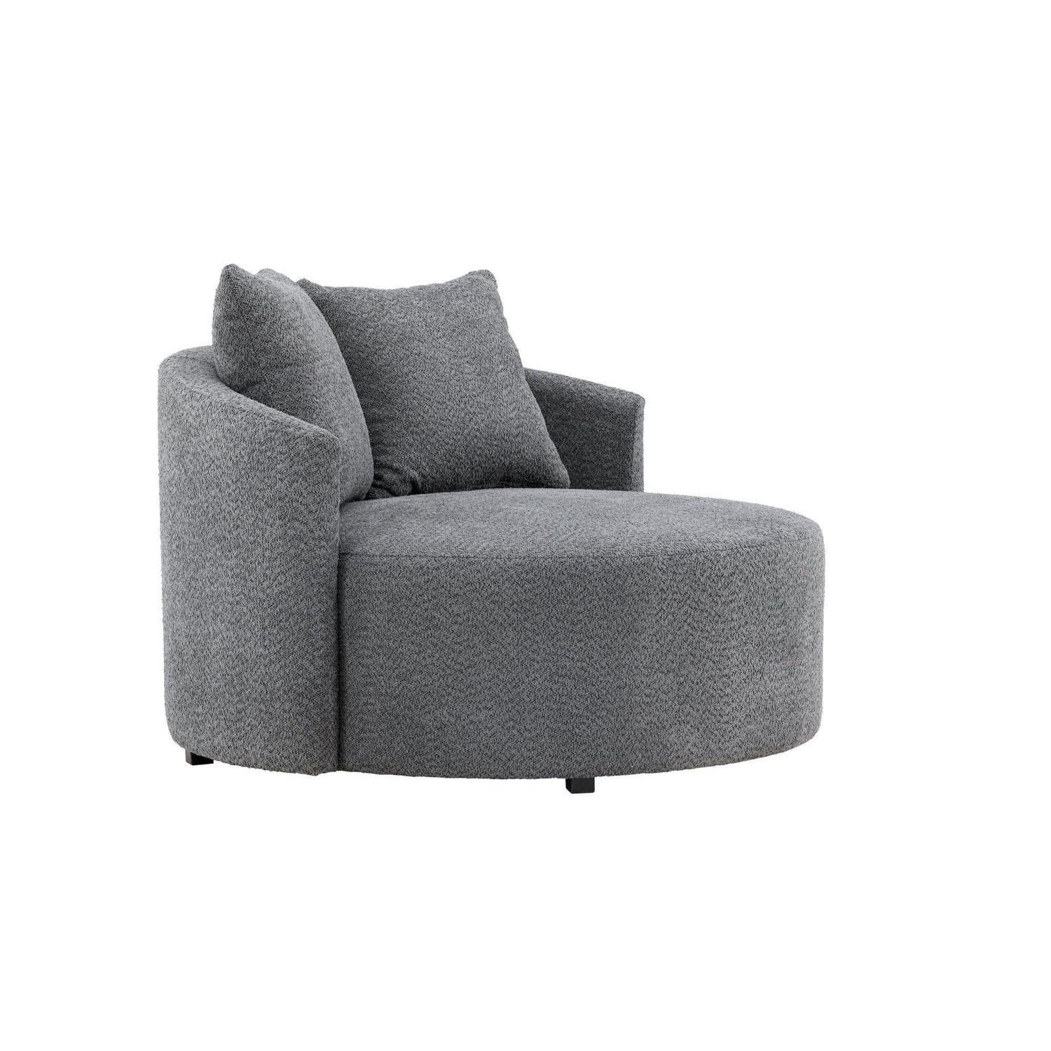 2-Sitzer Sofa Kelso 120cm aus Fleece - Grau-2-Sitzer Sofas-Venture Home-le canapé