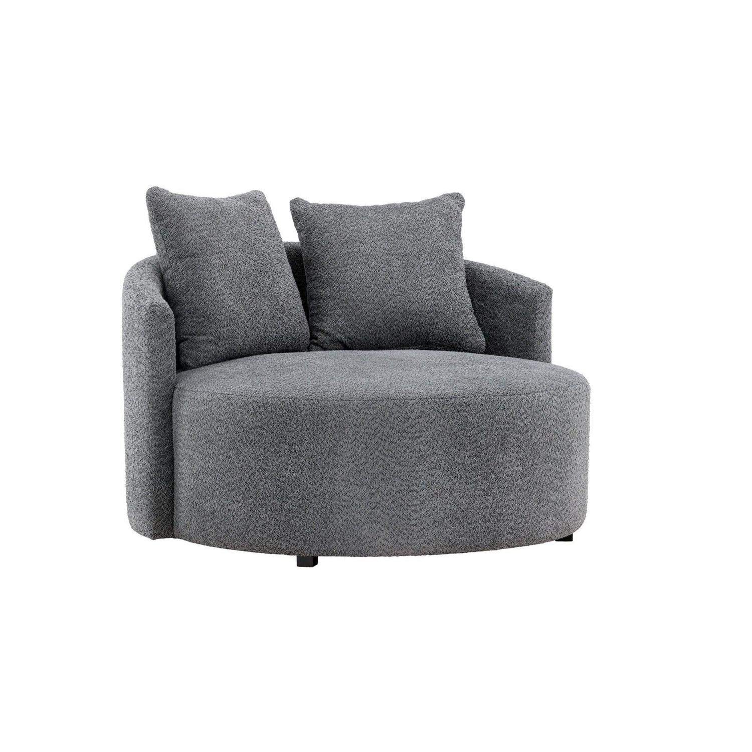 2-Sitzer Sofa Kelso 120cm aus Fleece - Grau-2-Sitzer Sofas-Venture Home-le canapé