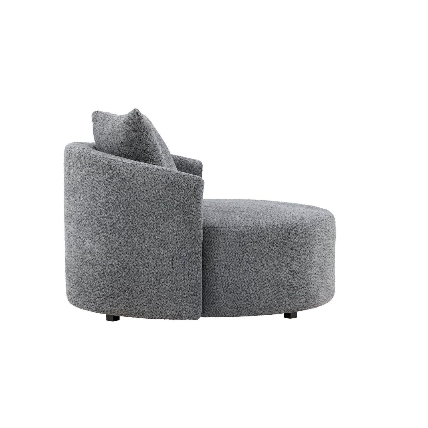 2-Sitzer Sofa Kelso 120cm aus Fleece - Grau-2-Sitzer Sofas-Venture Home-le canapé