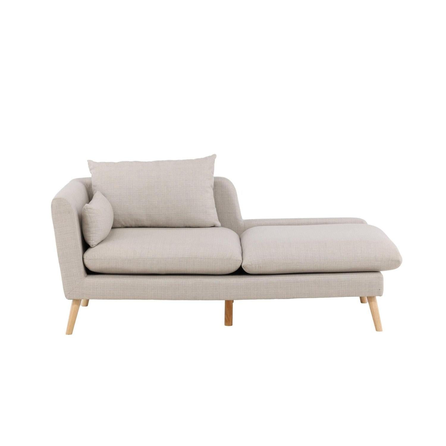 2-Sitzer Sofa Tacoma aus Leinen - Beige-2-Sitzer Sofa-Venture Home-le canapé