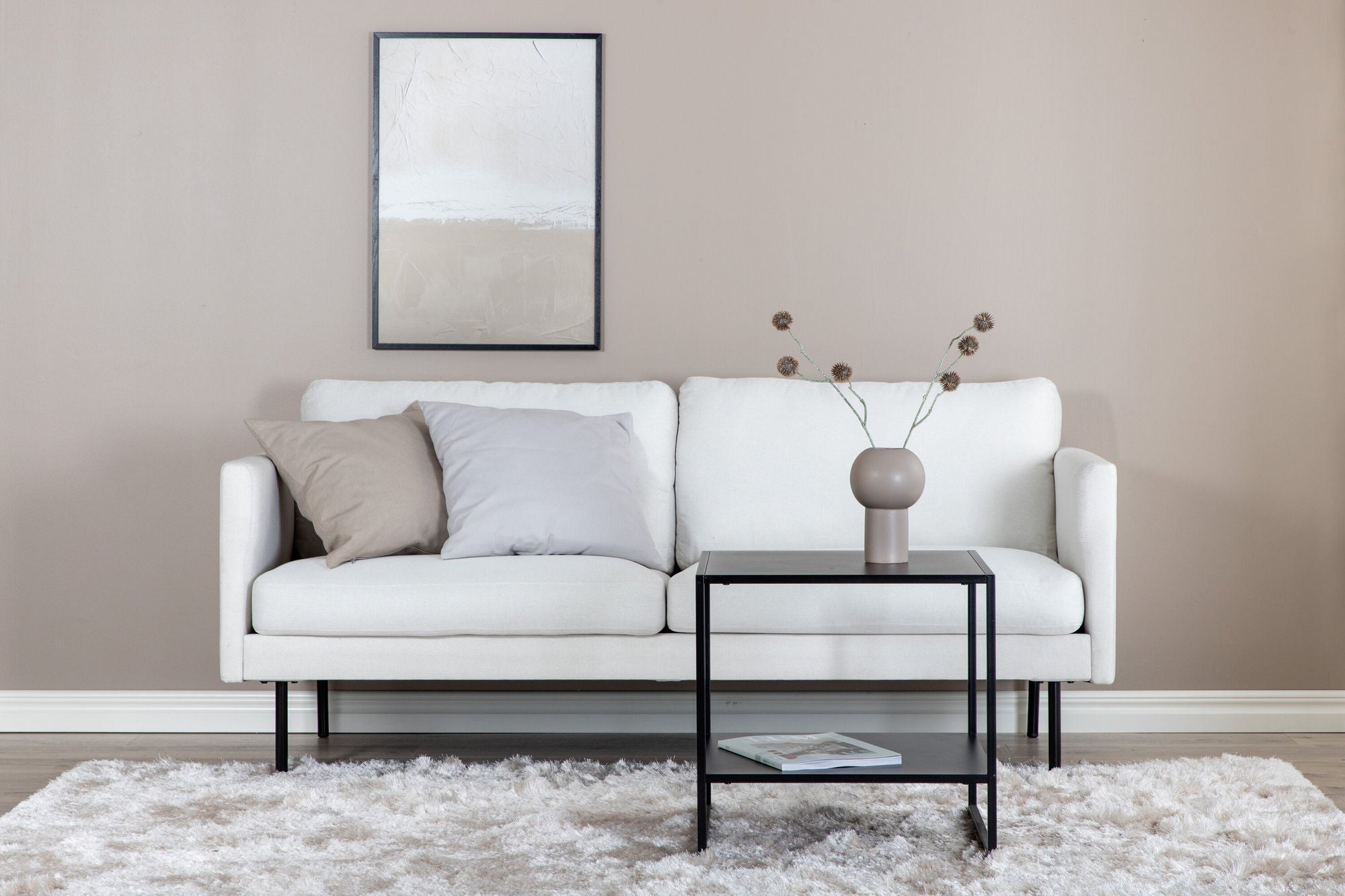 2-Sitzer Sofa Zoom aus Stoff - Beige-2-Sitzer Sofa-Venture Home-le canapé