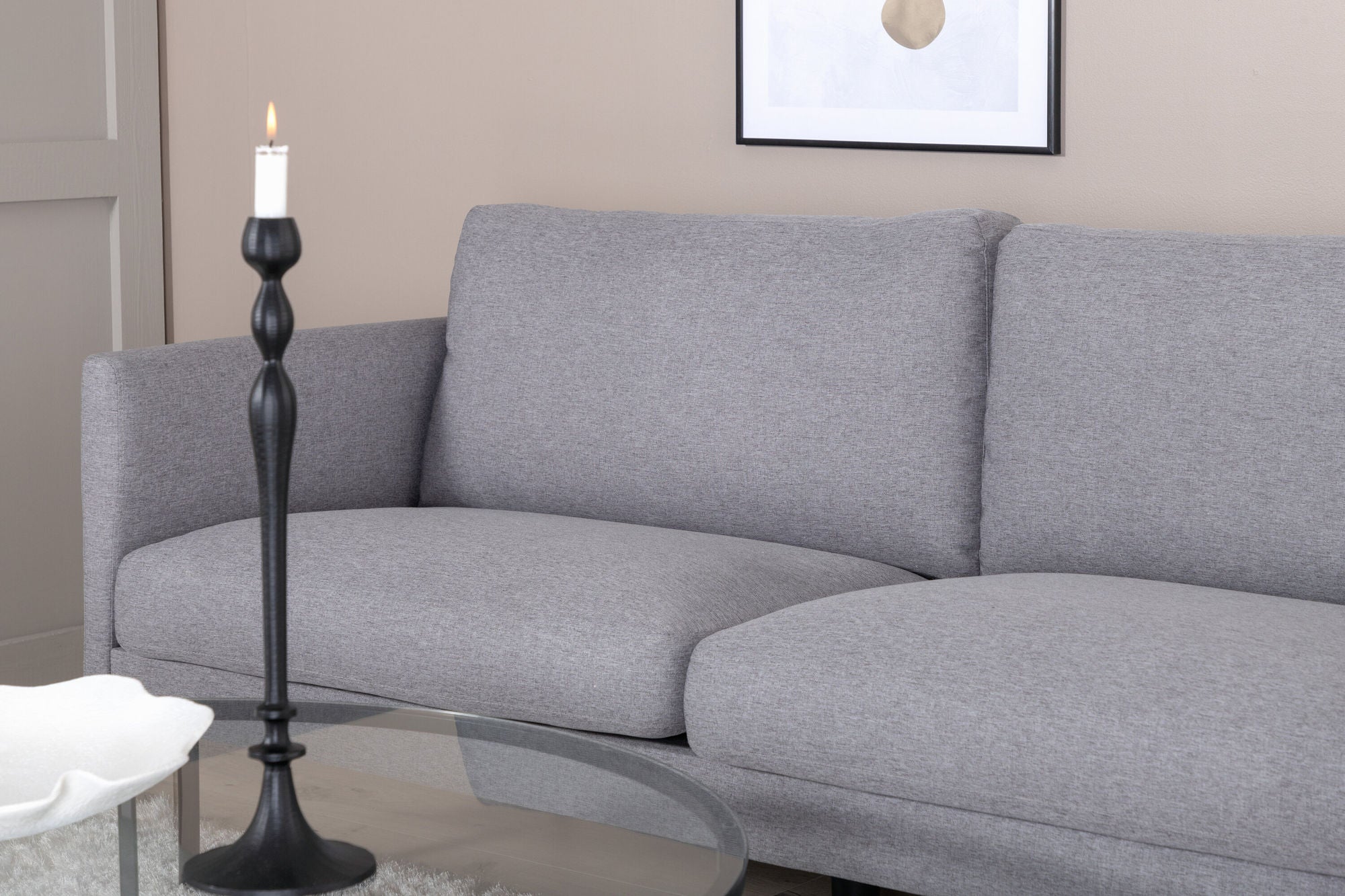 2-Sitzer Sofa Zoom aus Stoff - Grau-2-Sitzer Sofas-Venture Home-le canapé