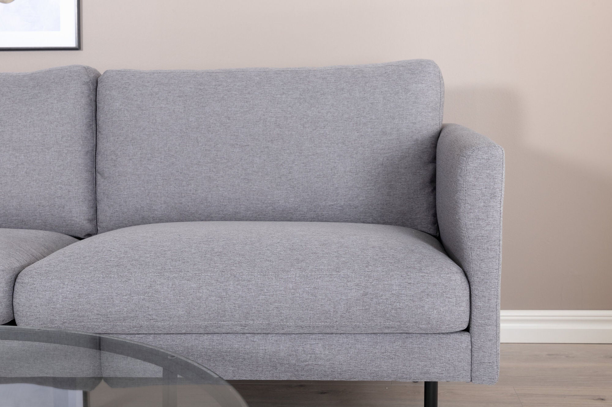 2-Sitzer Sofa Zoom aus Stoff - Grau-2-Sitzer Sofas-Venture Home-le canapé