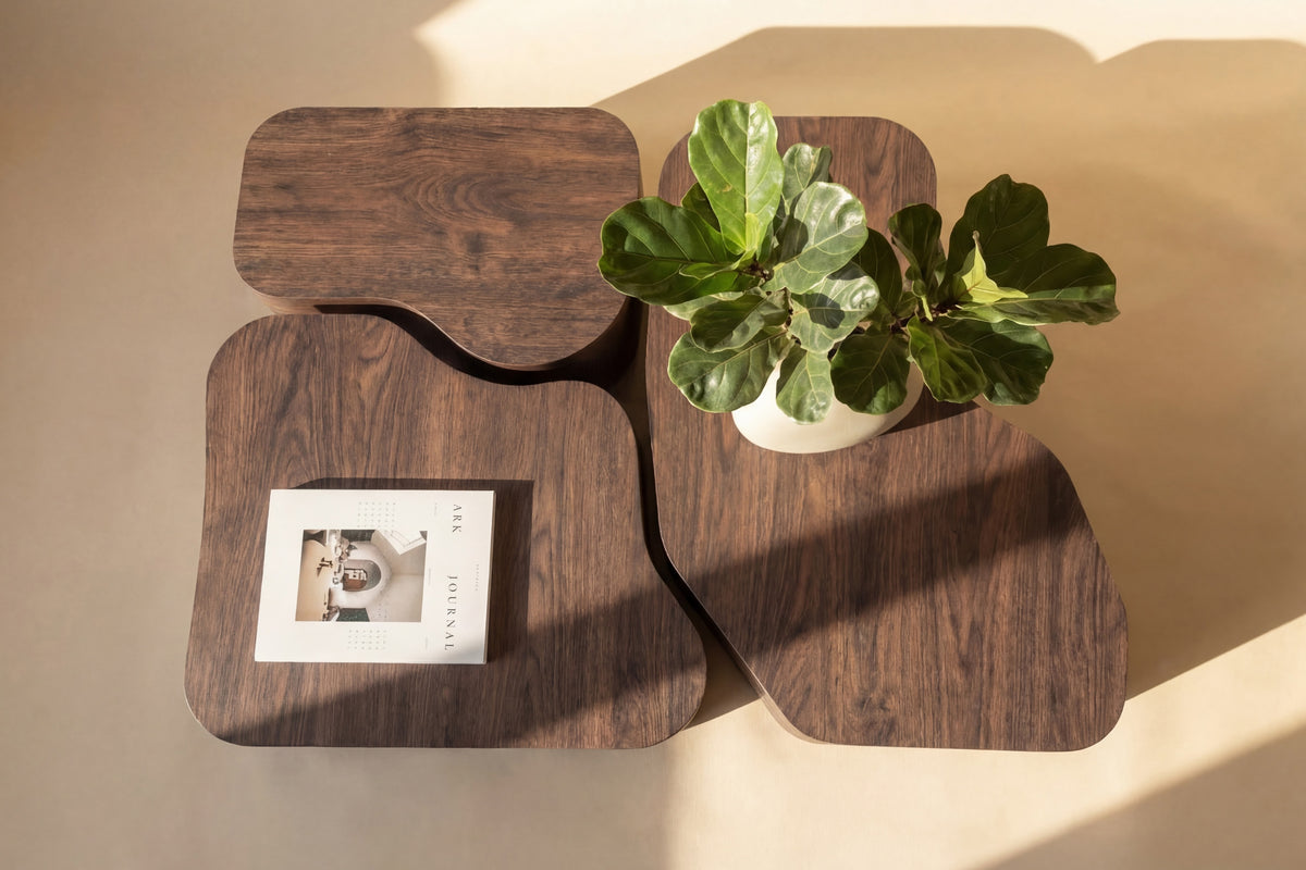 3er-Set Couchtische Nordland dreiteilig - Mokka - Venture Home - le canapé