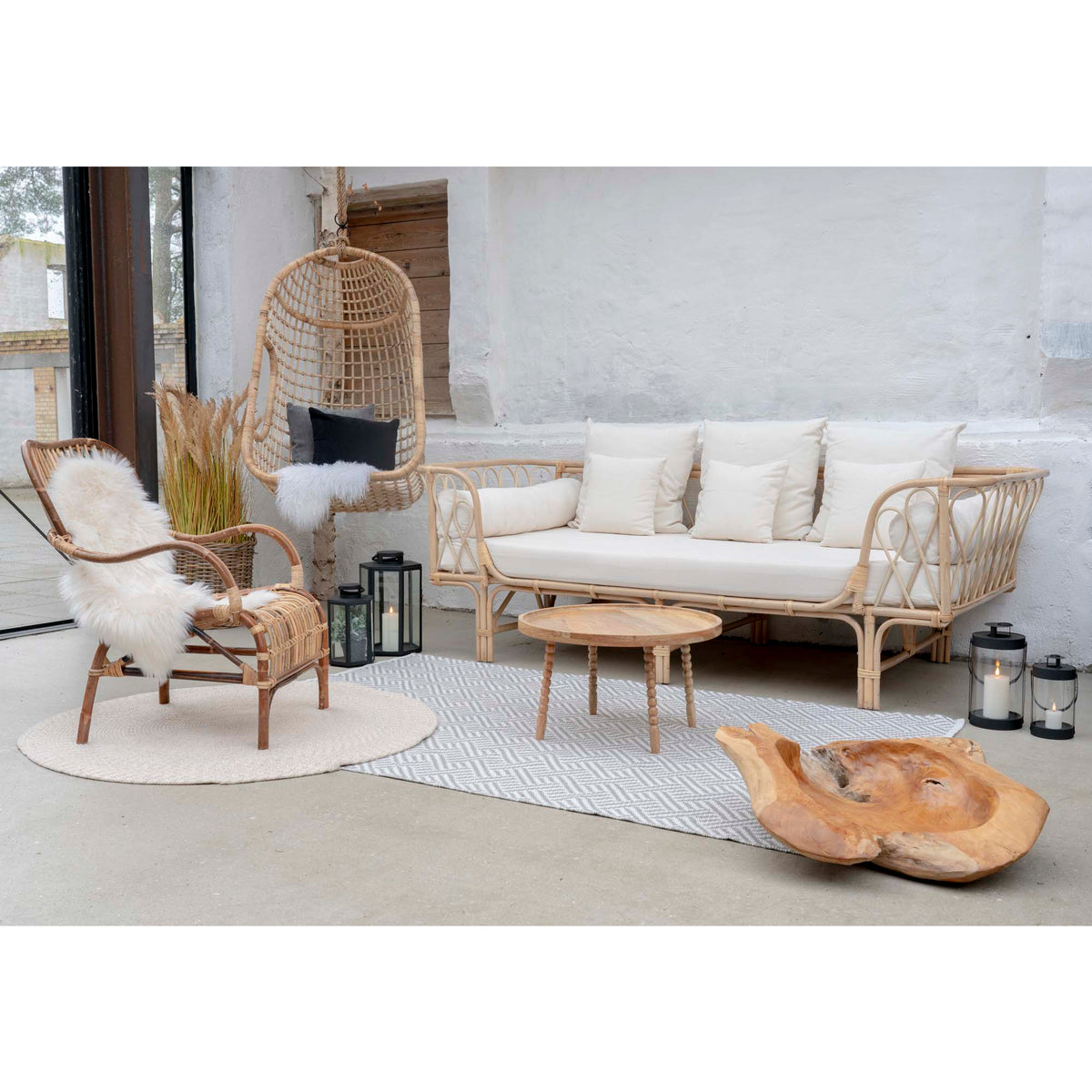 Couchtisch Jammu Ø60cm aus Massivholz