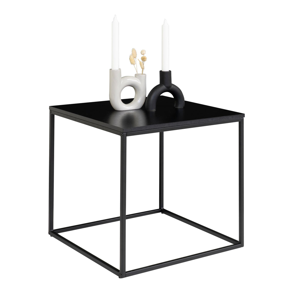 Beistelltisch Vita 45cm aus Metall - Schwarz
