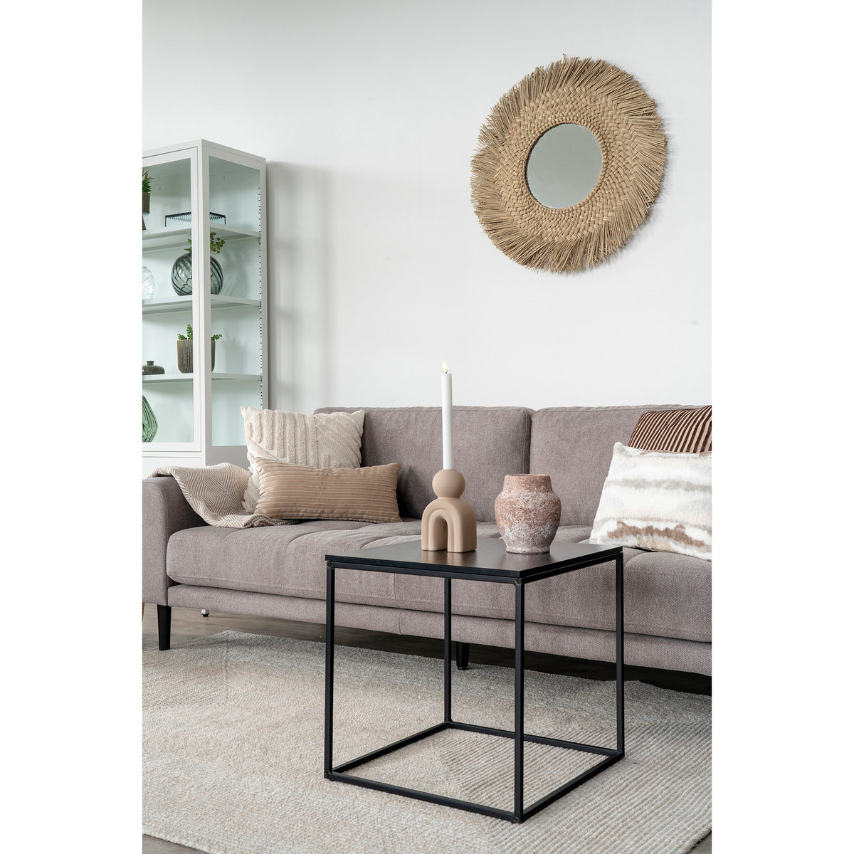 Beistelltisch Vita 45cm aus Metall - Schwarz