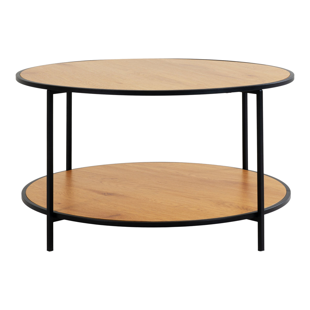 Couchtisch Vita Ø80cm aus Metall - Beige