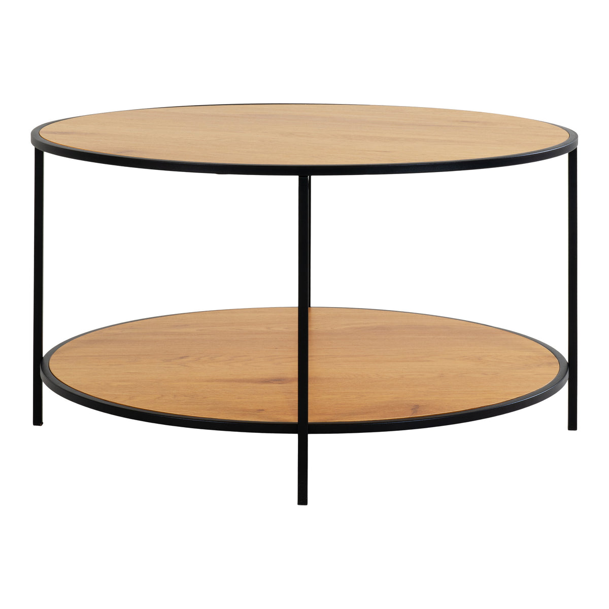 Couchtisch Vita Ø80cm aus Metall - Beige