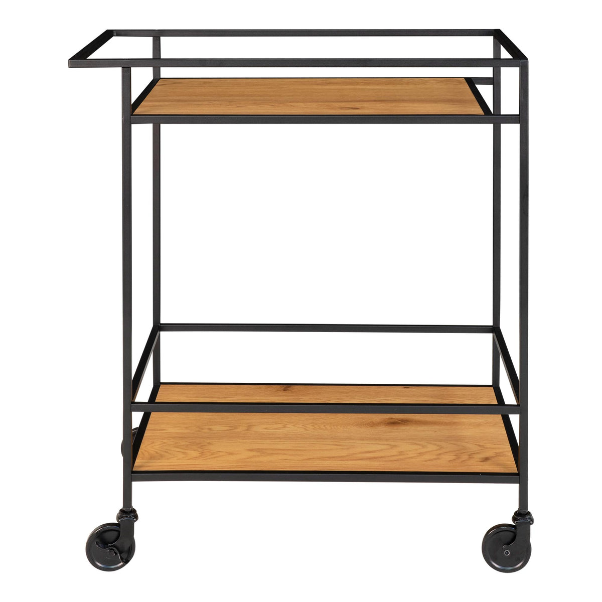 Serviertisch Vita 79cm aus Metall - Eichenoptik