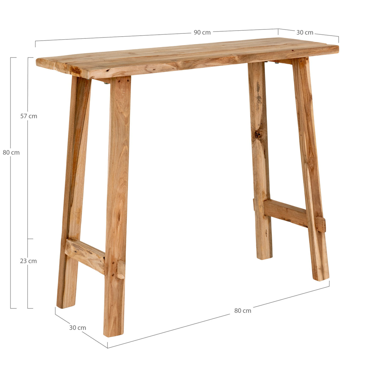 Konsolentisch Girona 90cm aus Massivholz
