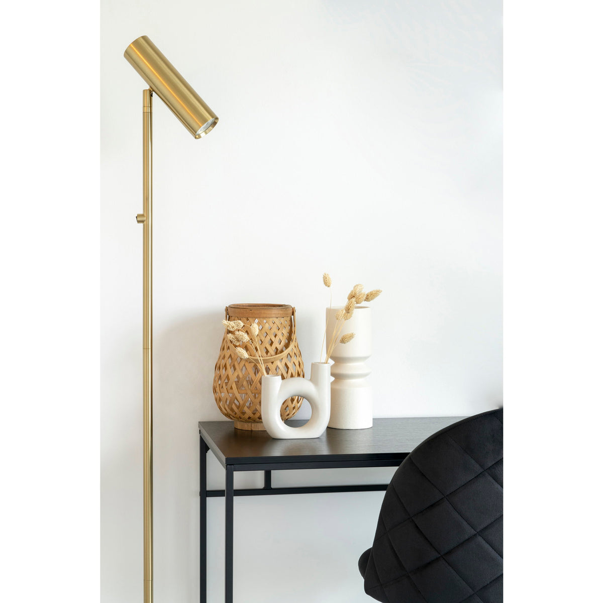 Schreibtisch Vita 100cm aus Metall - Schwarz
