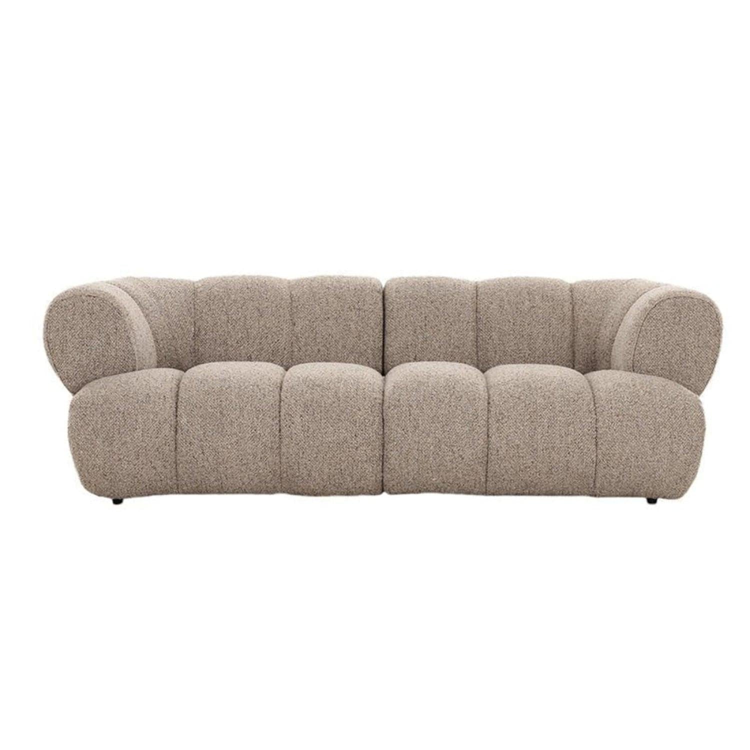 2,5-Sitzer Sofa New York aus Bouclé - Sand-2,5-Sitzer Sofa-Pole to Pole-le canapé