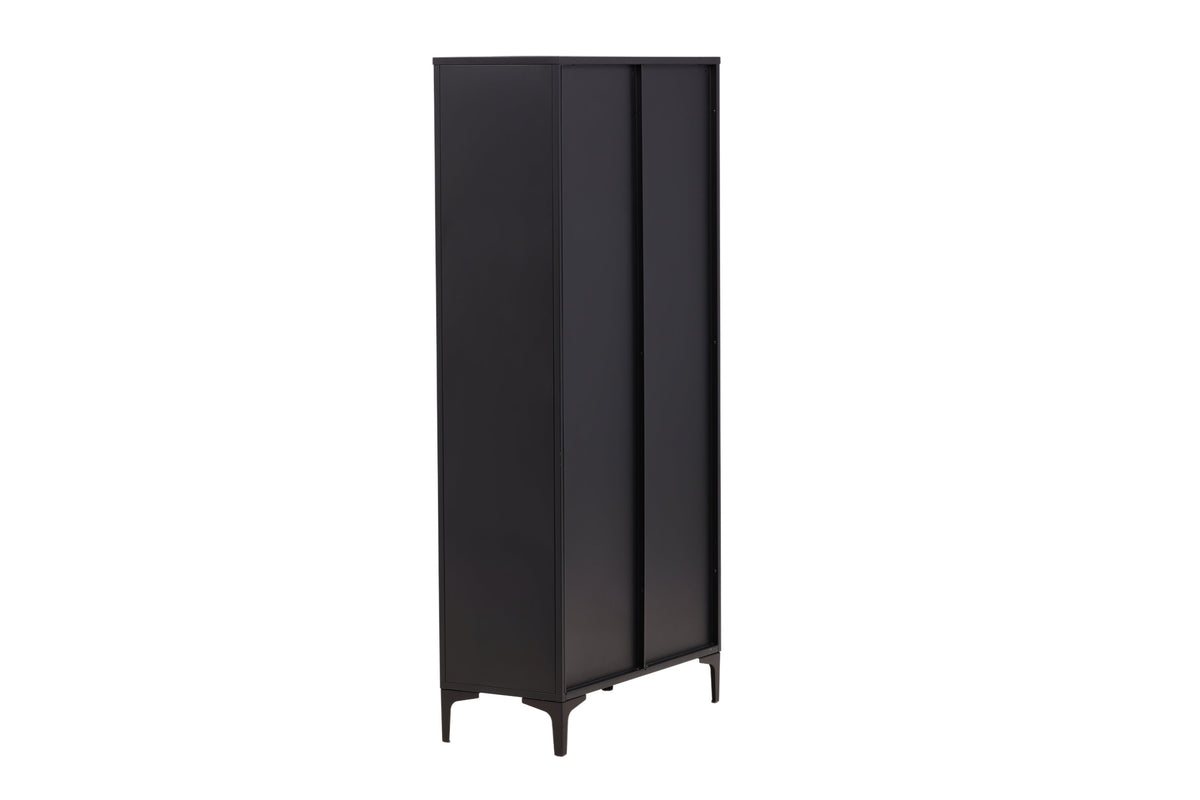 Mehrzweckschrank Piring 190cm aus Metall mit 2 Türen - Schwarz - Venture Home - le canapé