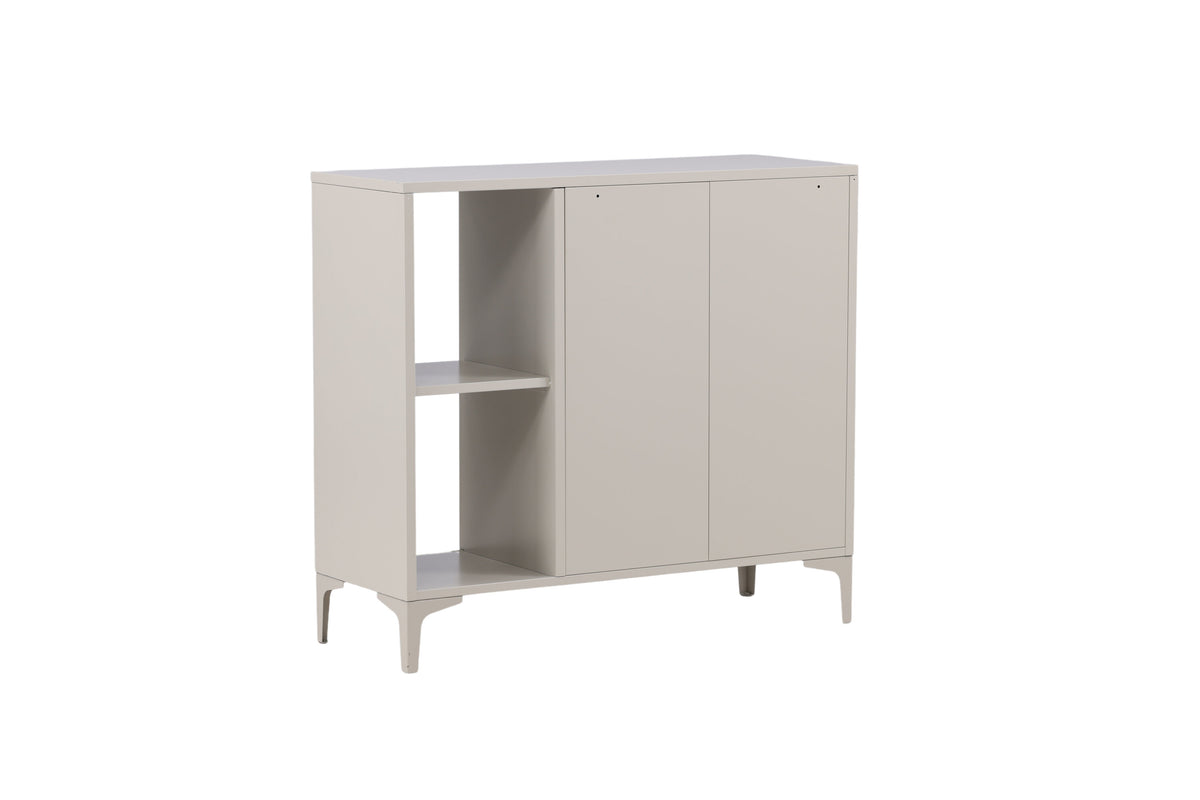 Sideboard Piring 100cm aus Metall mit 2 Türen - Beige - Venture Home - le canapé