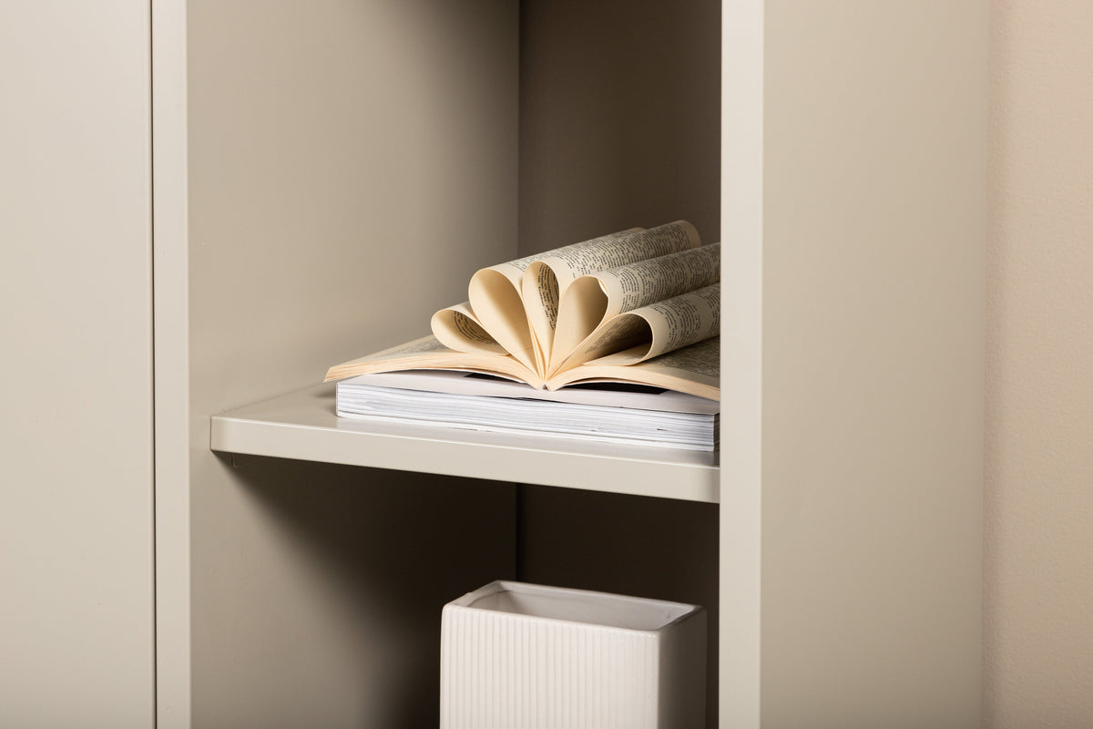 Sideboard Piring 100cm aus Metall mit 2 Türen - Beige - Venture Home - le canapé