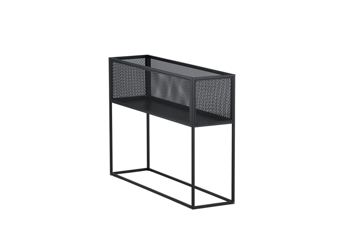 Regal Netz 110cm aus Metall mit Gitteroptik - Schwarz - Venture Home - le canapé