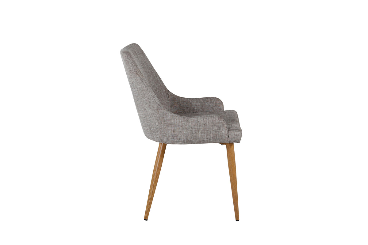 2er-Set Esszimmerstühle Plaza - Grau - Venture Home - le canapé