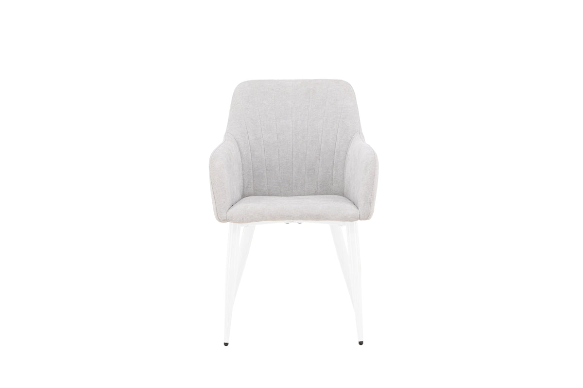 2er-Set Esszimmerstühle Comfort - Hellgrau - Venture Home - le canapé