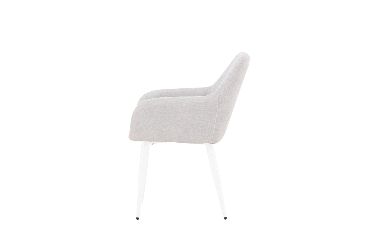 2er-Set Esszimmerstühle Comfort - Hellgrau - Venture Home - le canapé