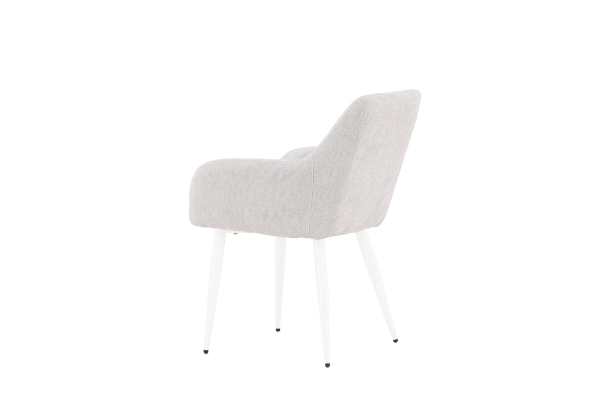 2er-Set Esszimmerstühle Comfort - Hellgrau - Venture Home - le canapé