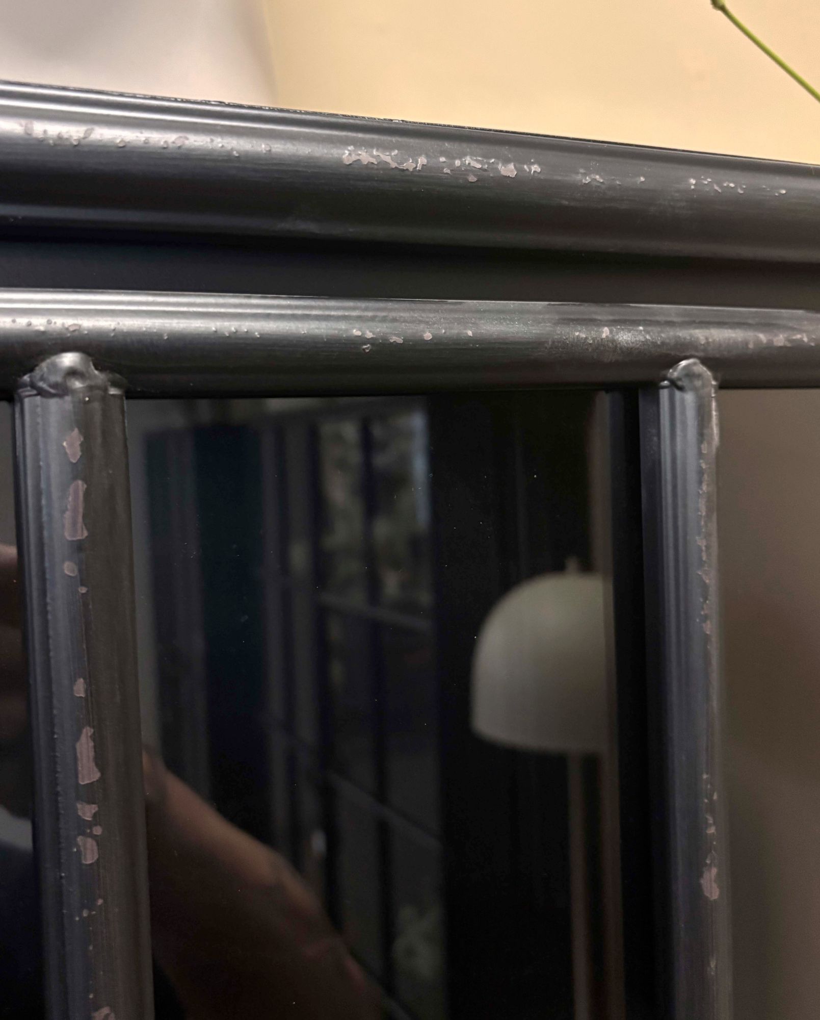 Vitrinenschrank Downtown aus Metall mit 4 Türen - Schwarz