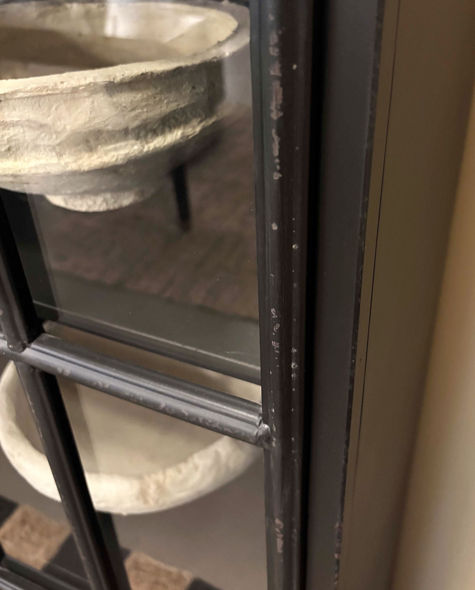 Vitrinenschrank Downtown aus Metall mit 4 Türen - Schwarz