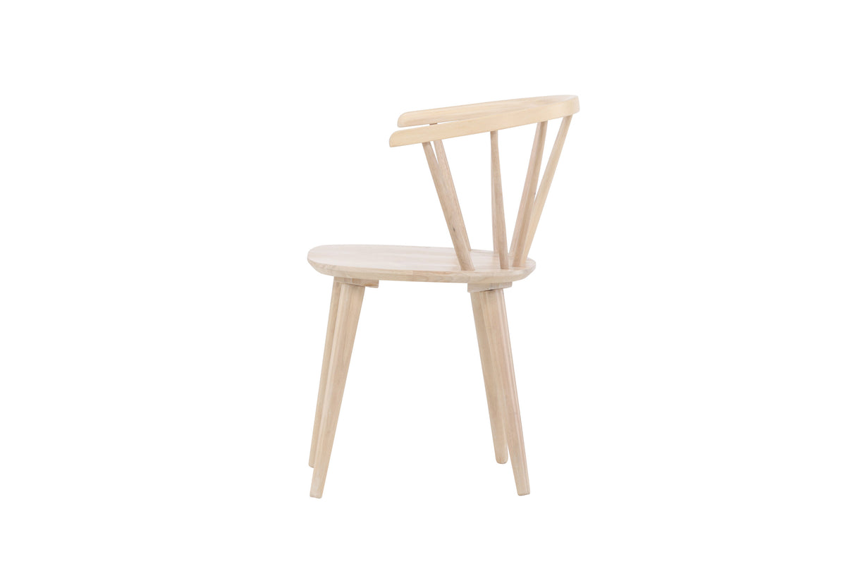 2er-Set Esszimmerstühle Bobby aus Massivholz - Weiß - Venture Home - le canapé