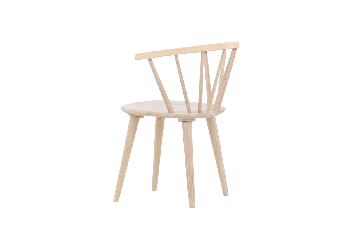 2er-Set Esszimmerstühle Bobby aus Massivholz - Weiß - Venture Home - le canapé