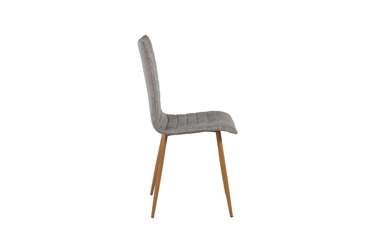 2er-Set Esszimmerstühle Windu - Hellgrau - Venture Home - le canapé