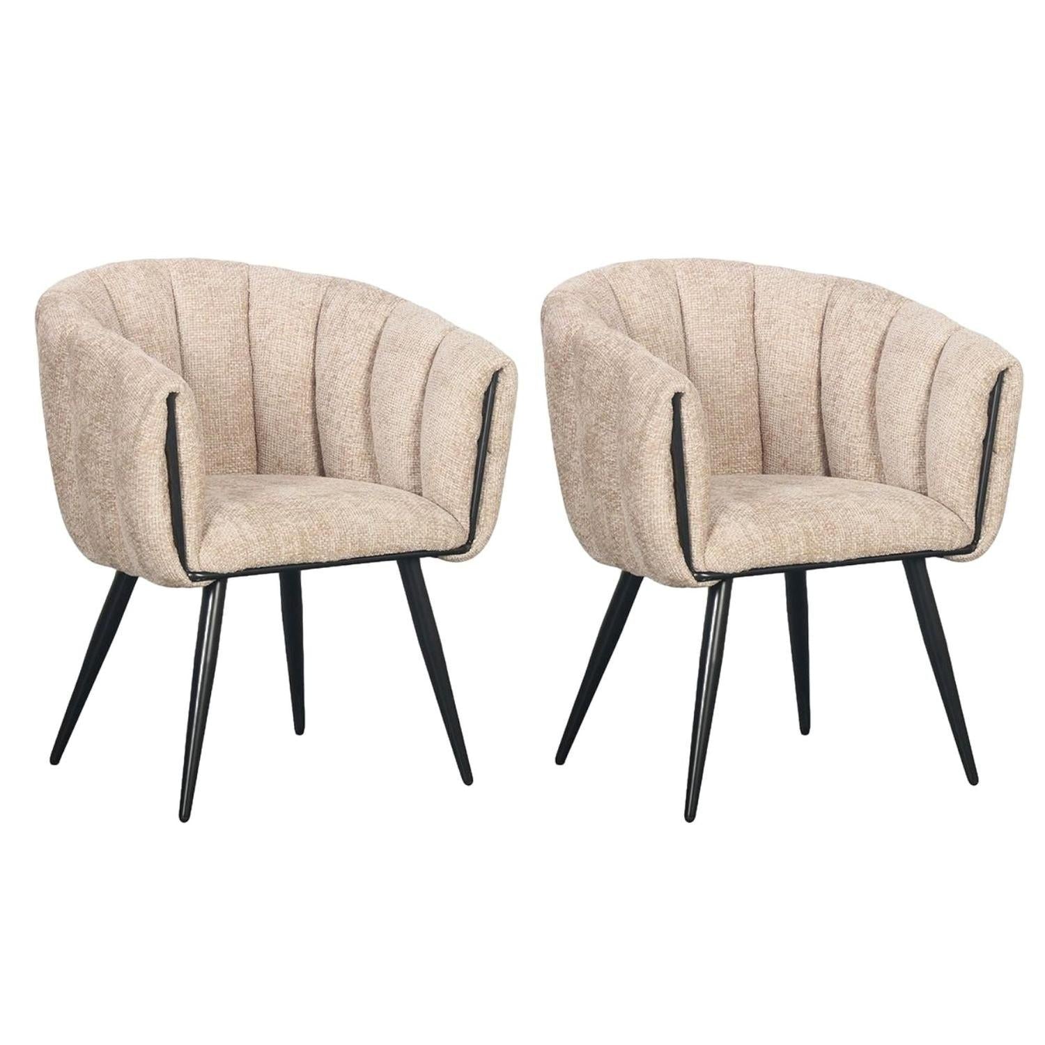 2er-Set Armlehnenstühle Breeze - Latte-Armlehnenstühle-Pole To Pole-le canapé