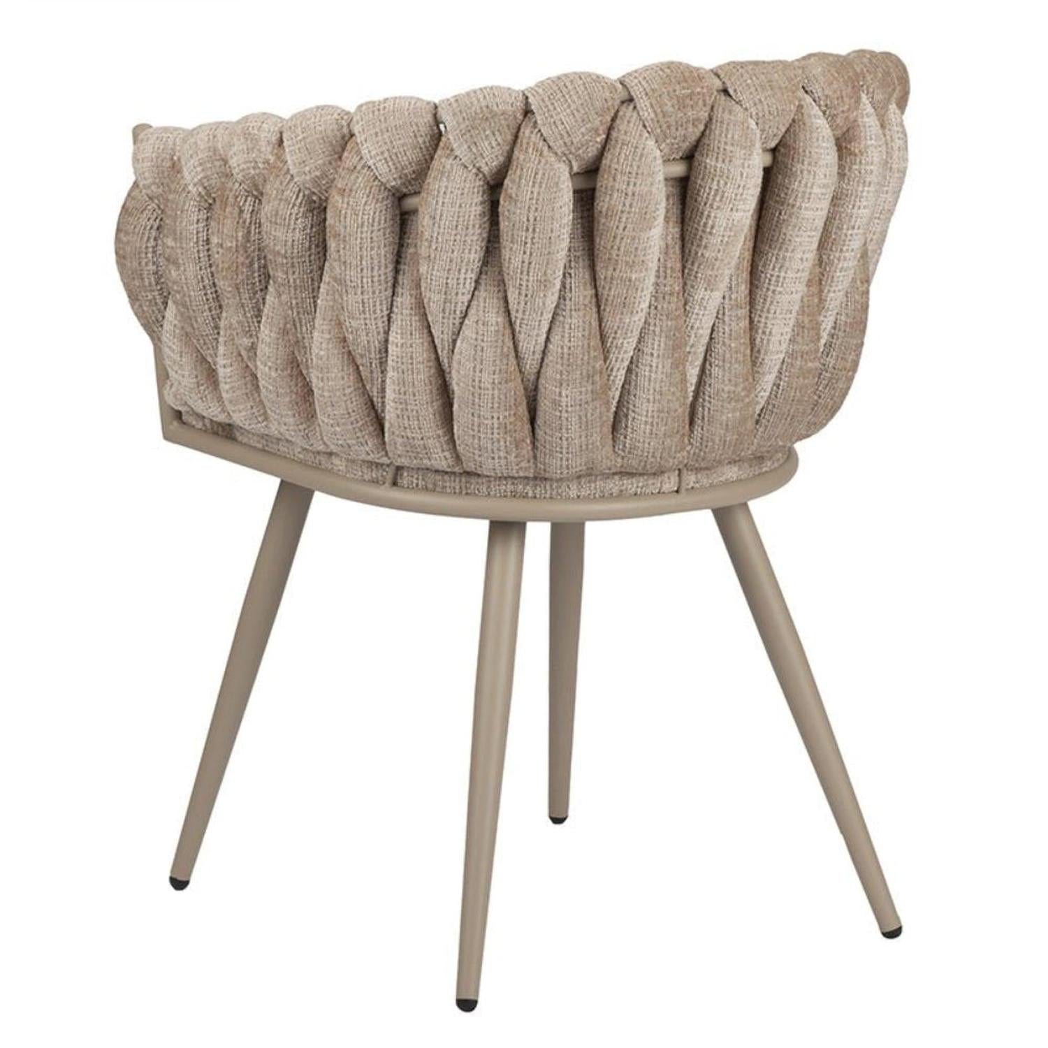 2er-Set Armlehnenstühle Wave aus Samt - Creme-Armlehnenstühle-Pole to Pole-le canapé