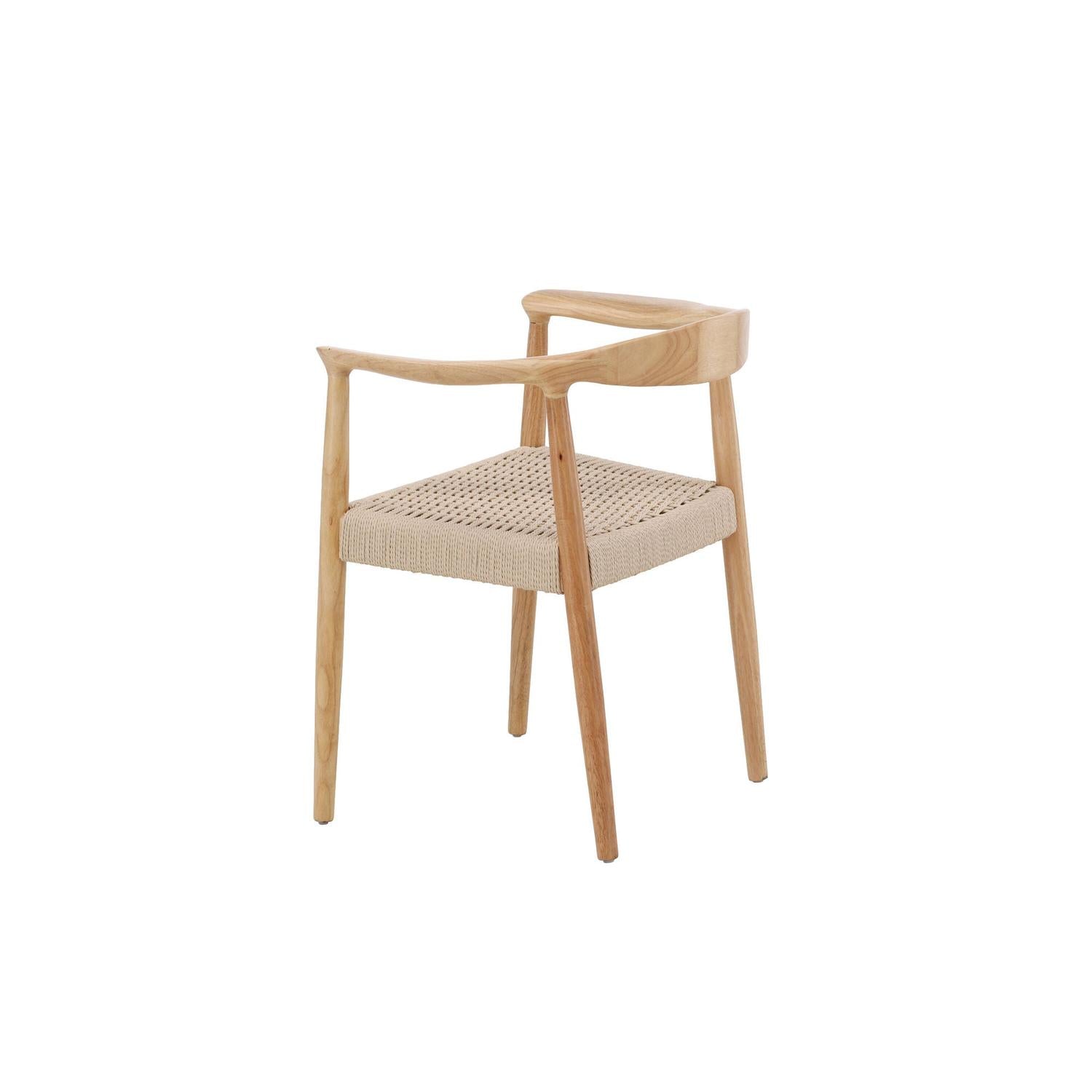 2er-Set Armlehnstühle Lovön aus Gummibaumholz - Weißgewaschen-Holzstühle-Vind-le canapé