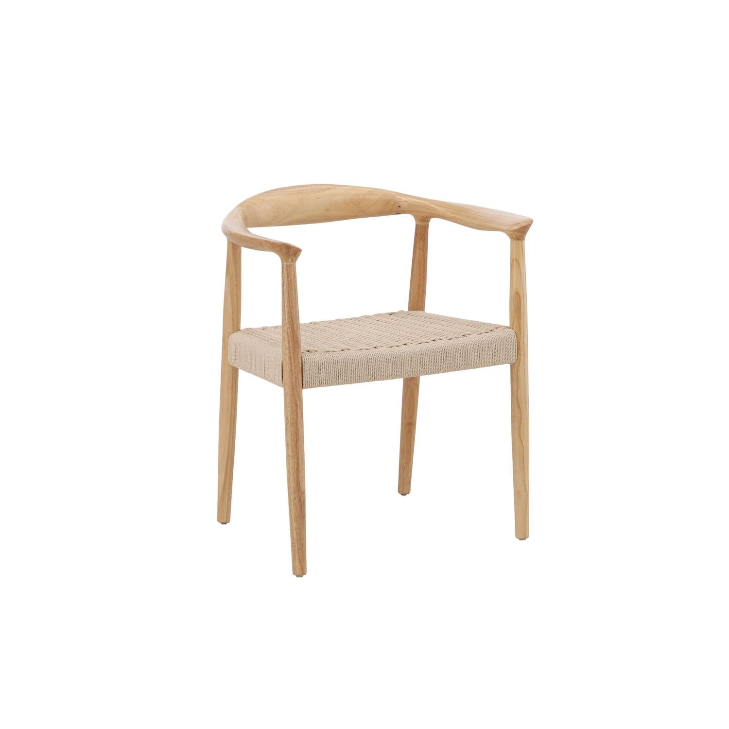 2er-Set Armlehnstühle Lovön aus Gummibaumholz - Weißgewaschen-Holzstühle-Vind-le canapé