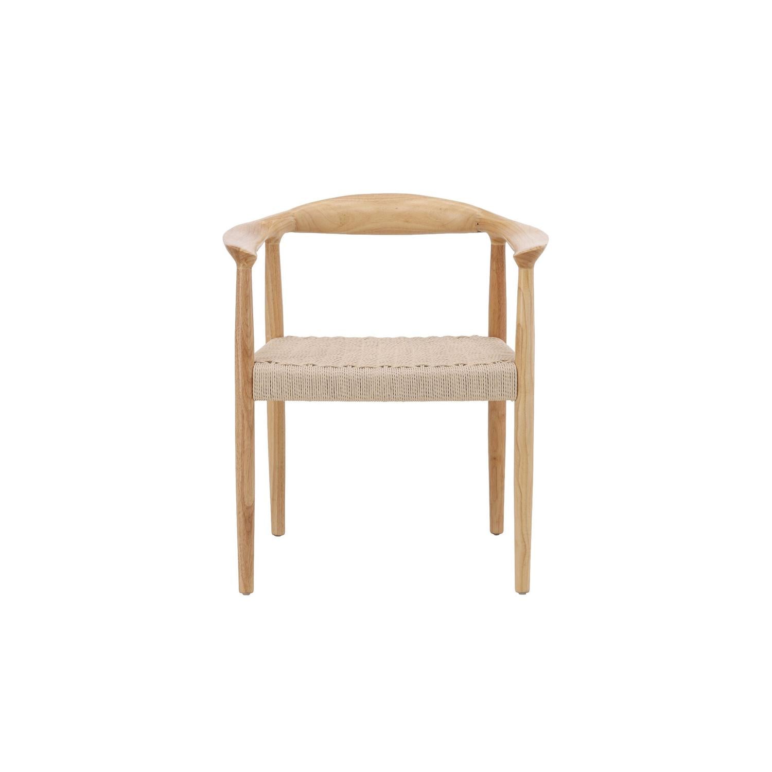 2er-Set Armlehnstühle Lovön aus Gummibaumholz - Weißgewaschen-Holzstühle-Vind-le canapé