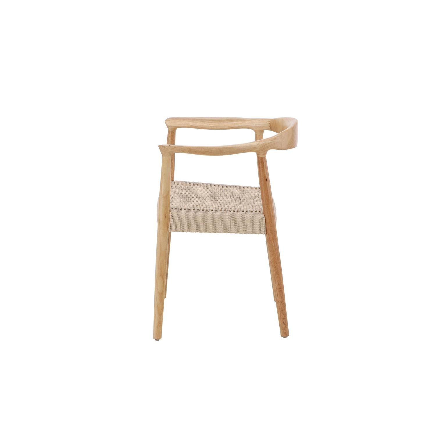 2er-Set Armlehnstühle Lovön aus Gummibaumholz - Weißgewaschen-Holzstühle-Vind-le canapé