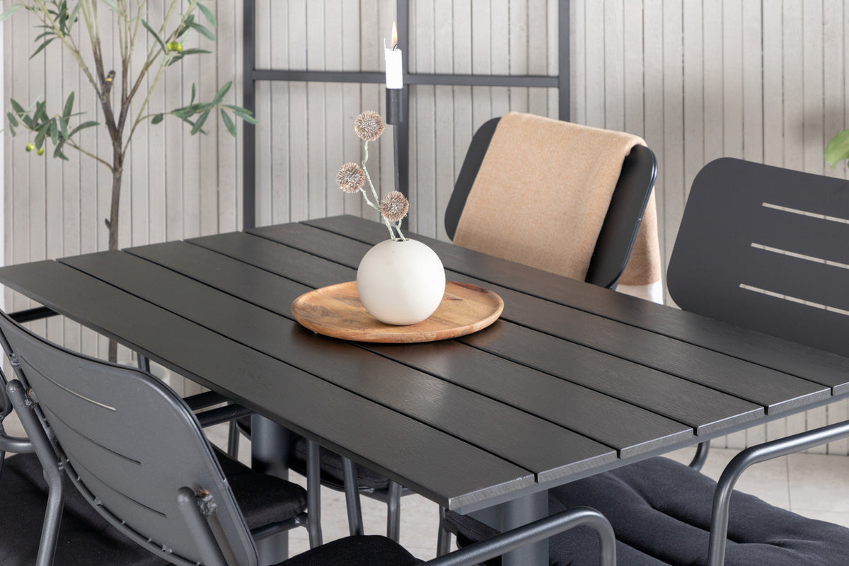 2er-Set Armlehnstühle Nicke aus Metall - Schwarz-Armlehnenstühle-Venture Home-le canapé