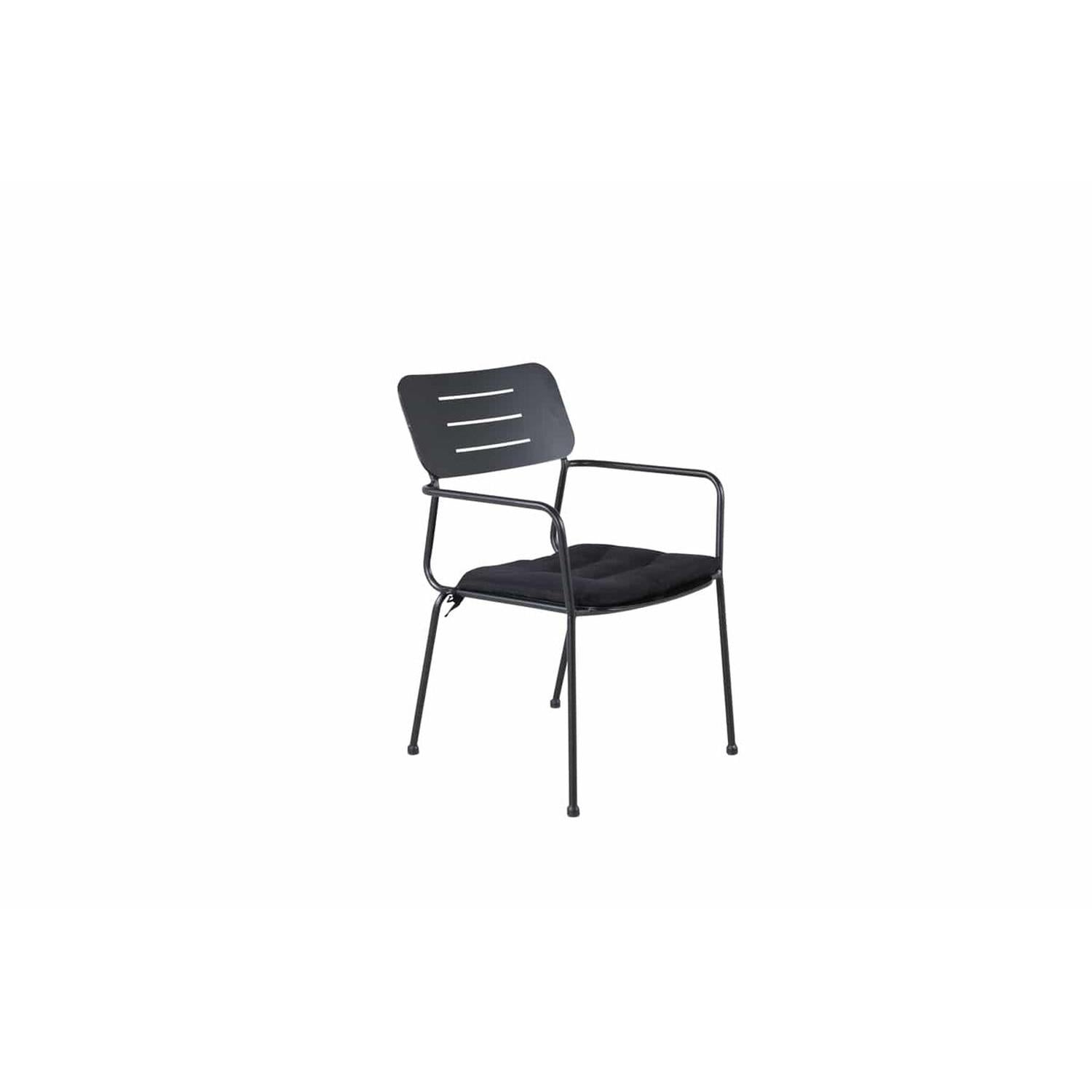 2er-Set Armlehnstühle Nicke aus Metall - Schwarz-Armlehnenstühle-Venture Home-le canapé