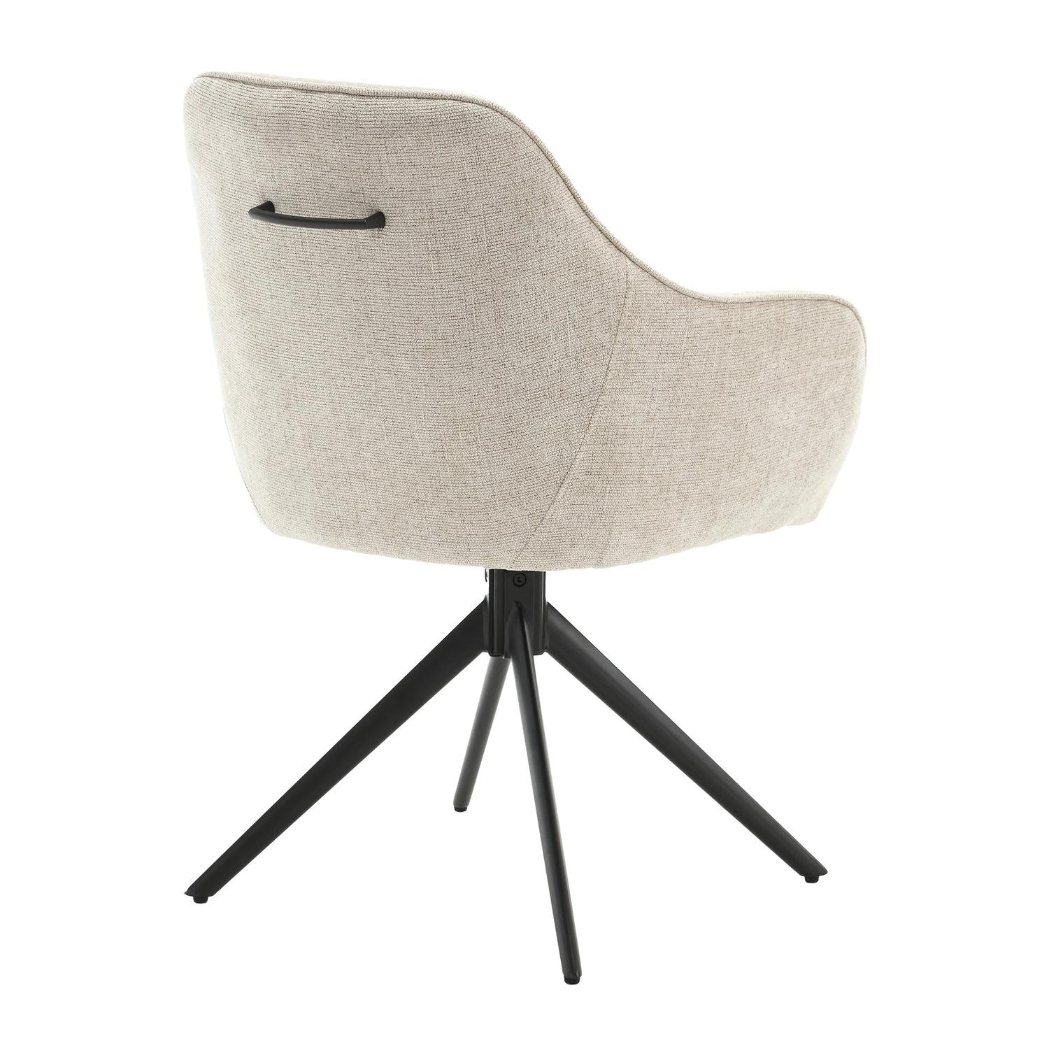 2er-Set Armlehnstühle Thomas drehbar - Beige-Armlehnenstuhl-Livingfurn-le canapé